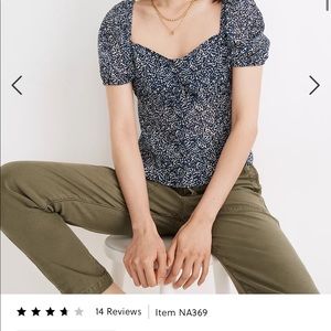 Madewell Sweetheart Top in Bengali Print